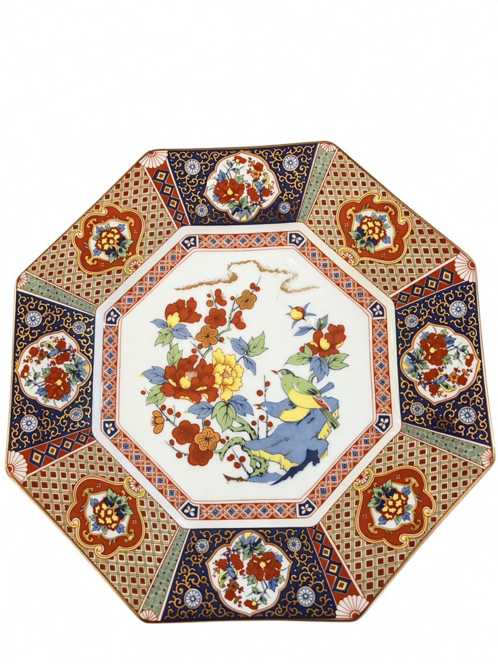 Vintage Chinoiserie Plate: Japanese Imari | Bird & Floral Porcelain, Grandmillen